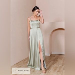 Revelry Nova Satin Dress